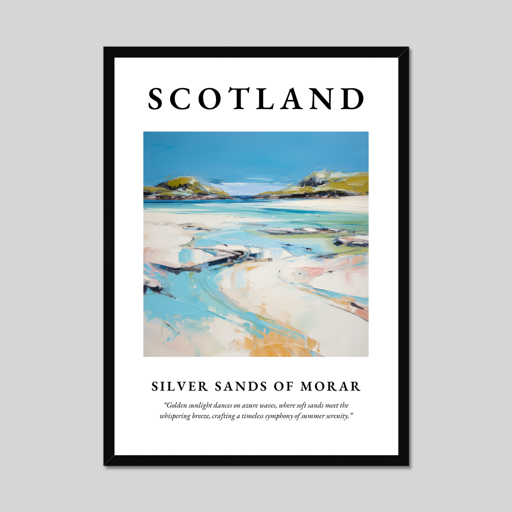 Poster of Silver Sands of Morar, Scotland.