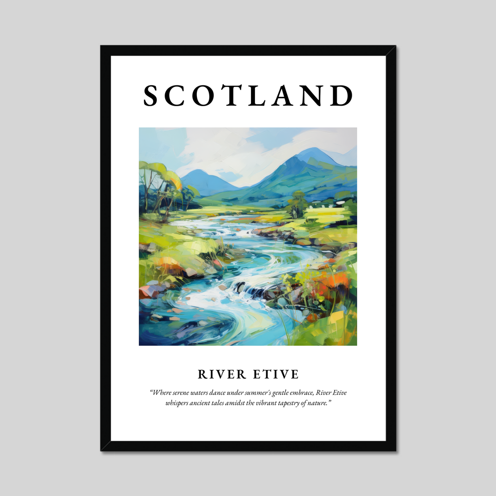 Poster of River Etive, Scotland.