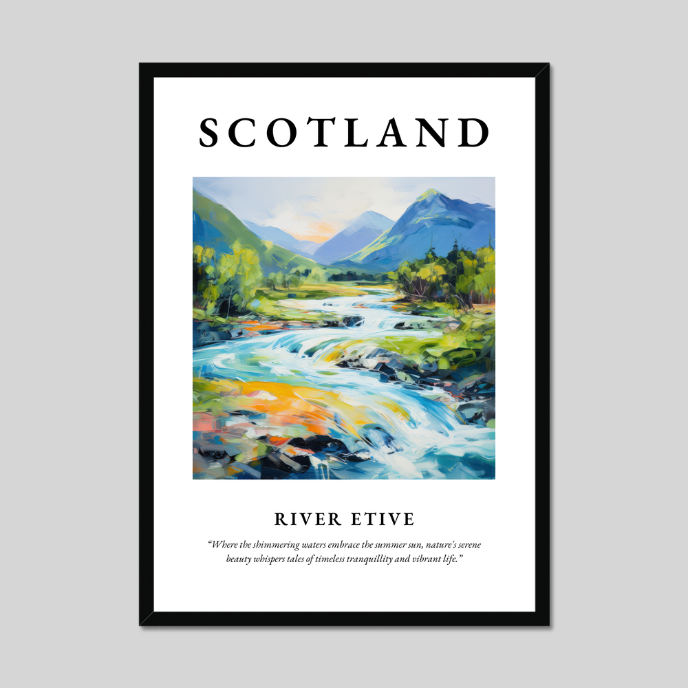 Poster of River Etive, Scotland.