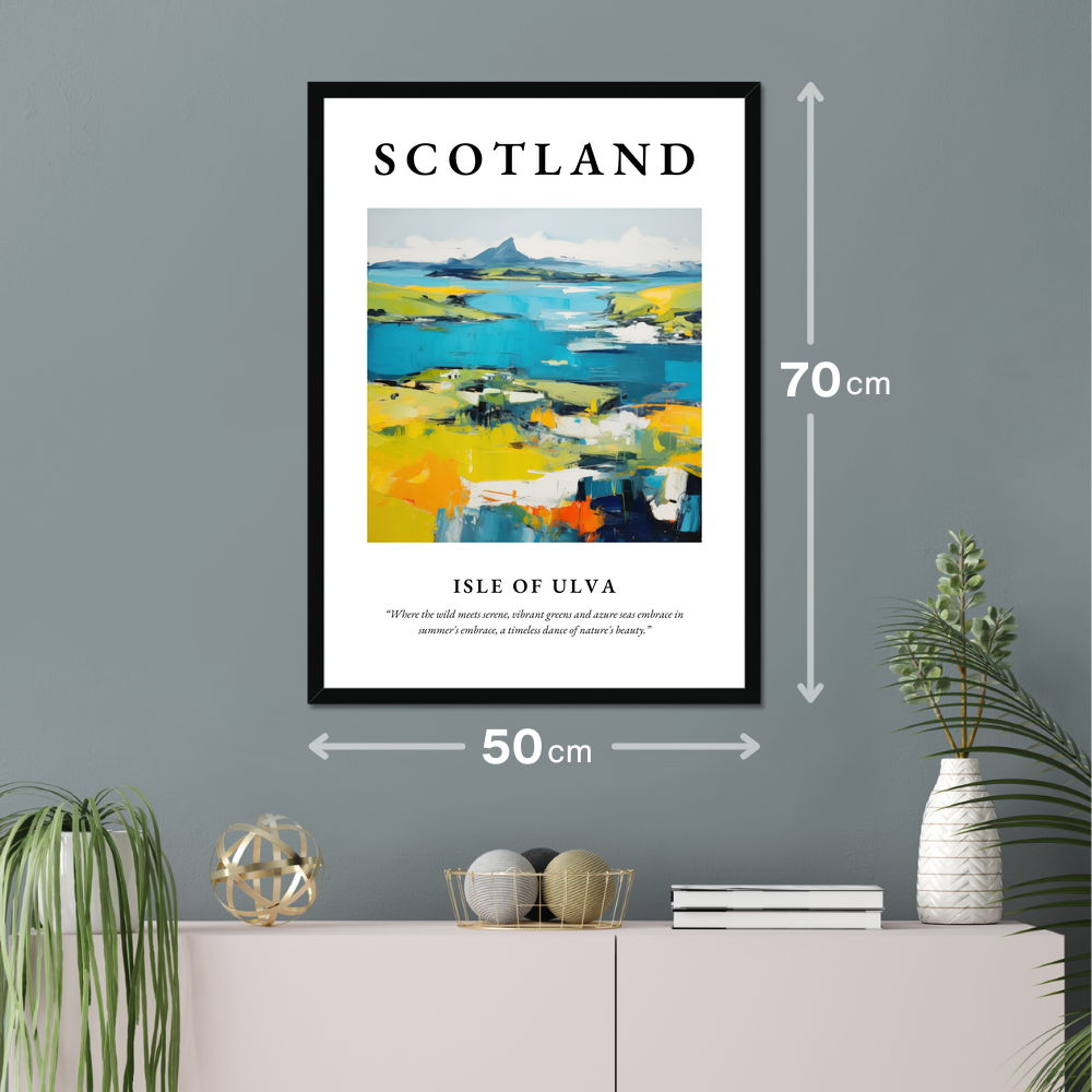 Poster of Isle of Ulva hanging on a wall