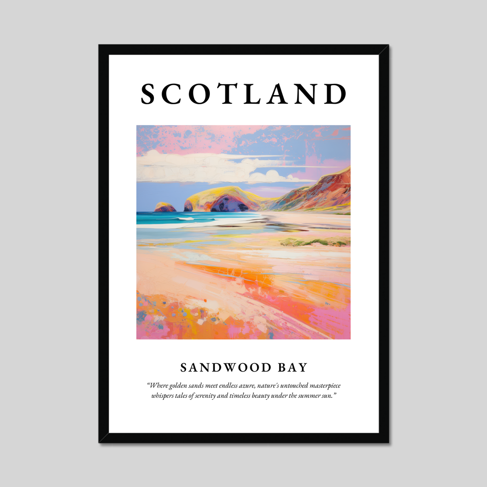 Poster of Sandwood Bay, Scotland.