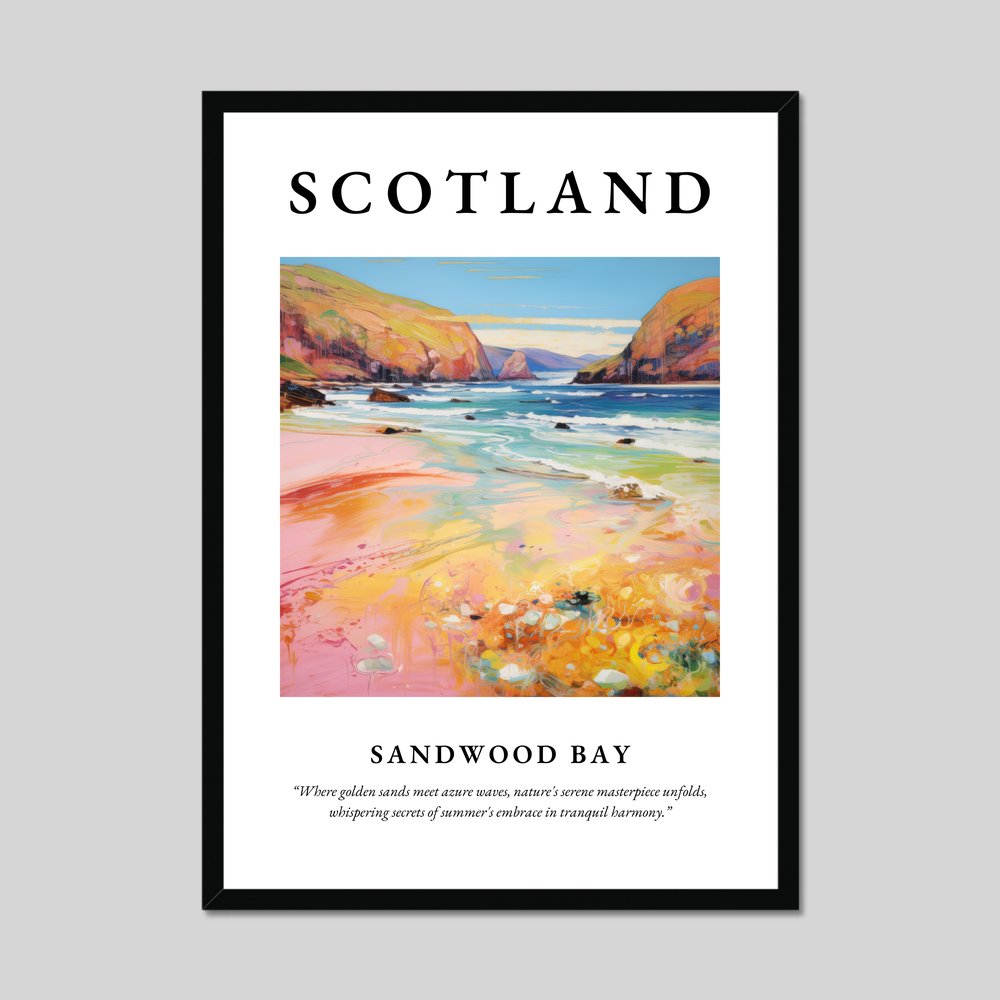 Poster of Sandwood Bay, Scotland.