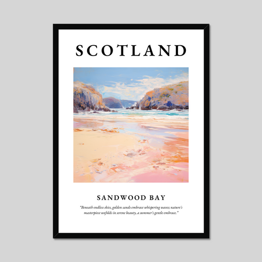 Poster of Sandwood Bay, Scotland.