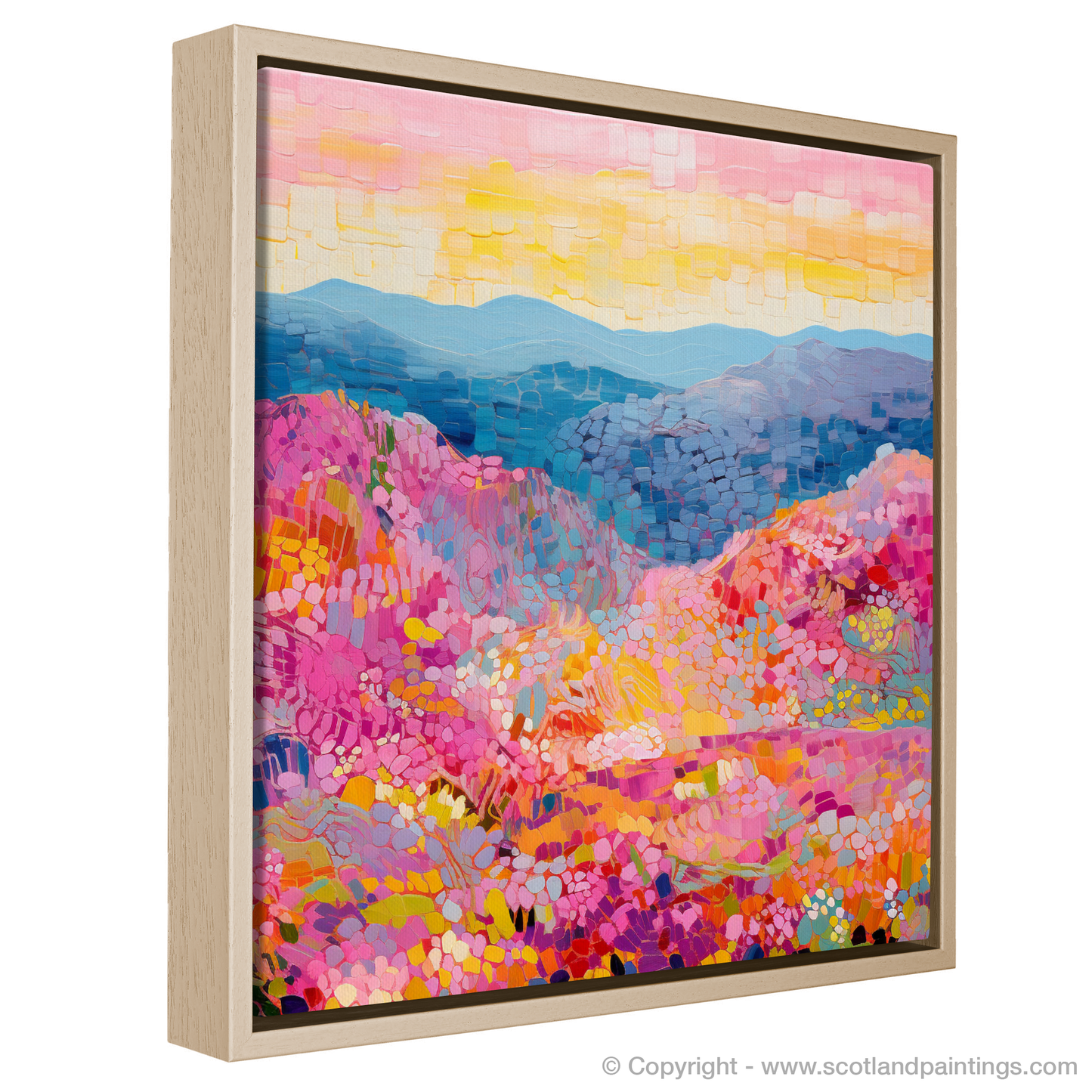 Painting and Art Print of Glenmore, Highlands in summer entitled "Summer Hues of Glenmore Highlands".