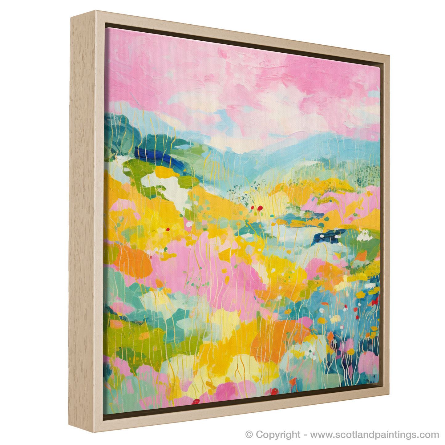 Painting and Art Print of Glenmore, Highlands in summer. Summer Splendour of Glenmore Highlands.