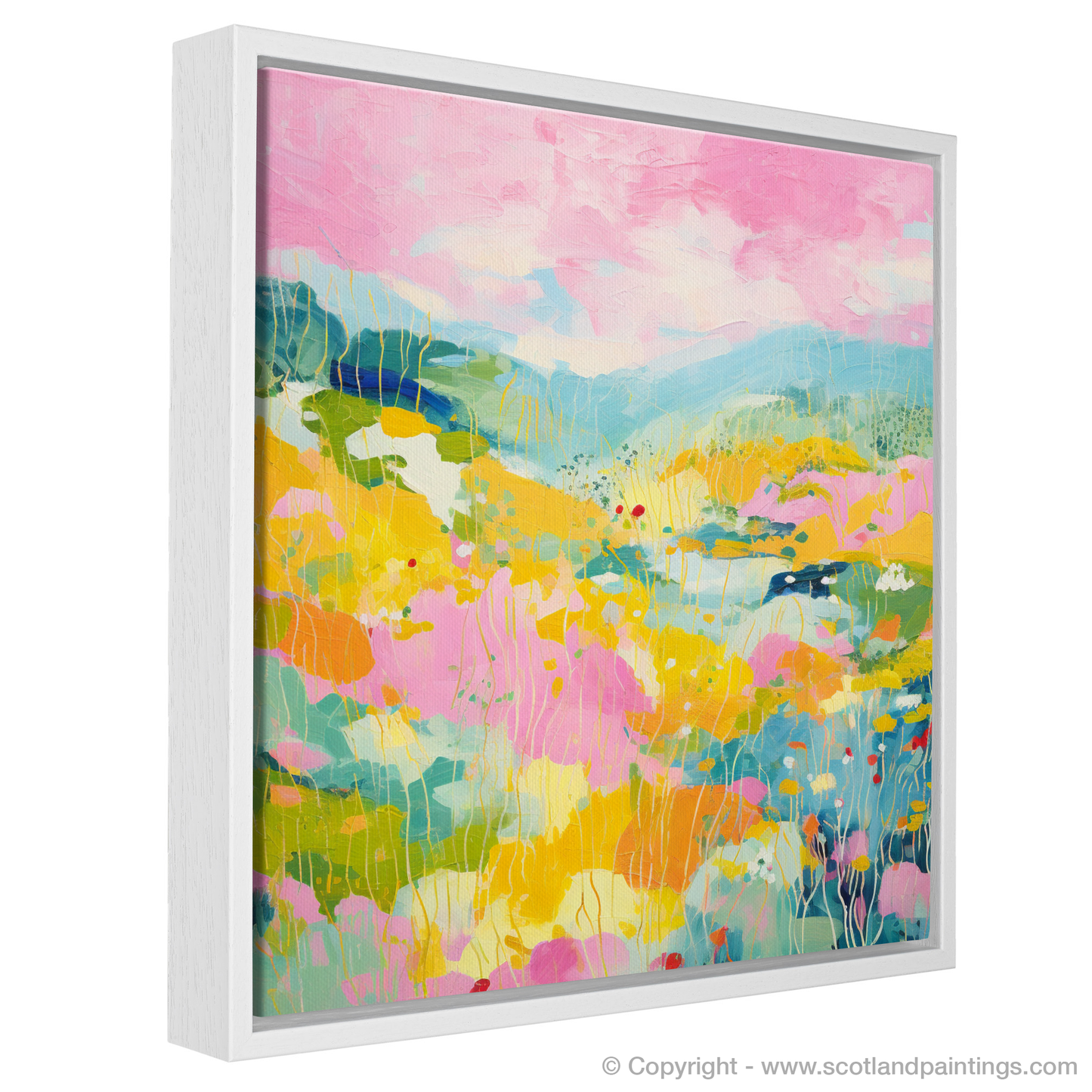 Painting and Art Print of Glenmore, Highlands in summer. Summer Splendour of Glenmore Highlands.