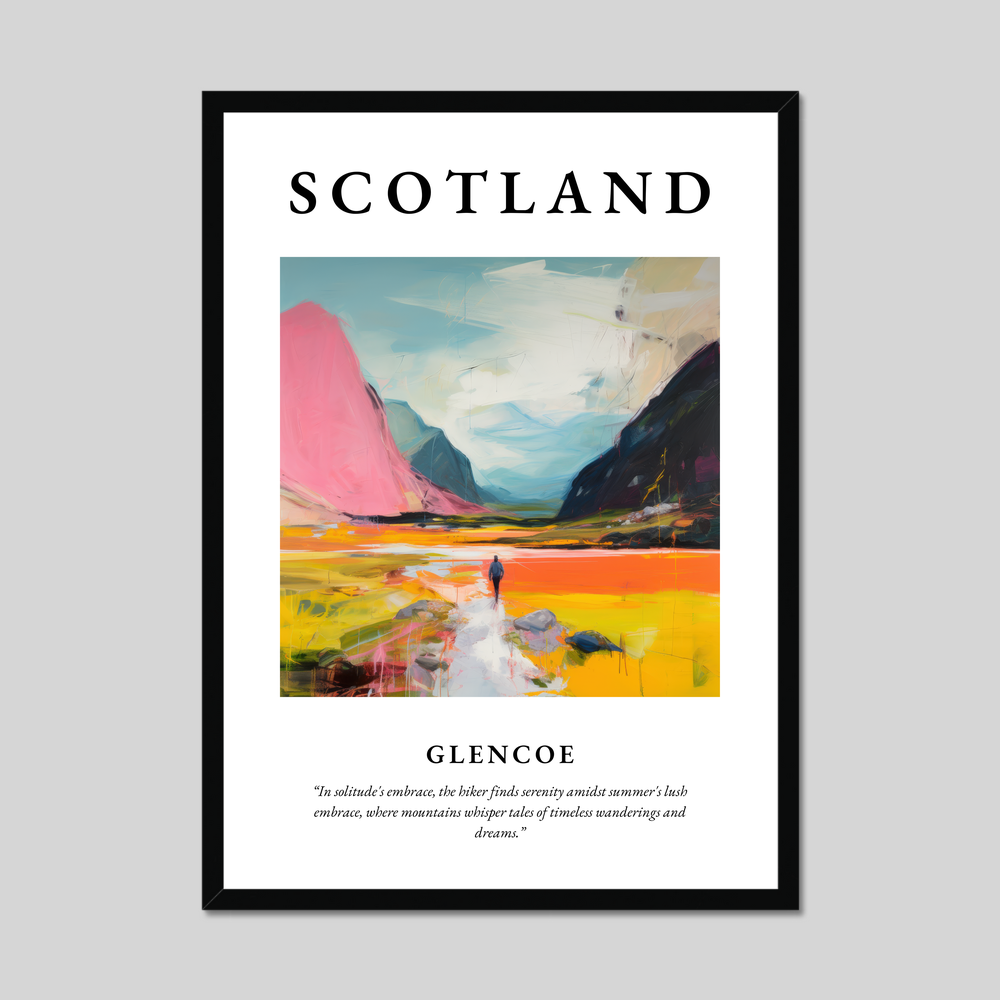 Poster of Glencoe, Scotland.