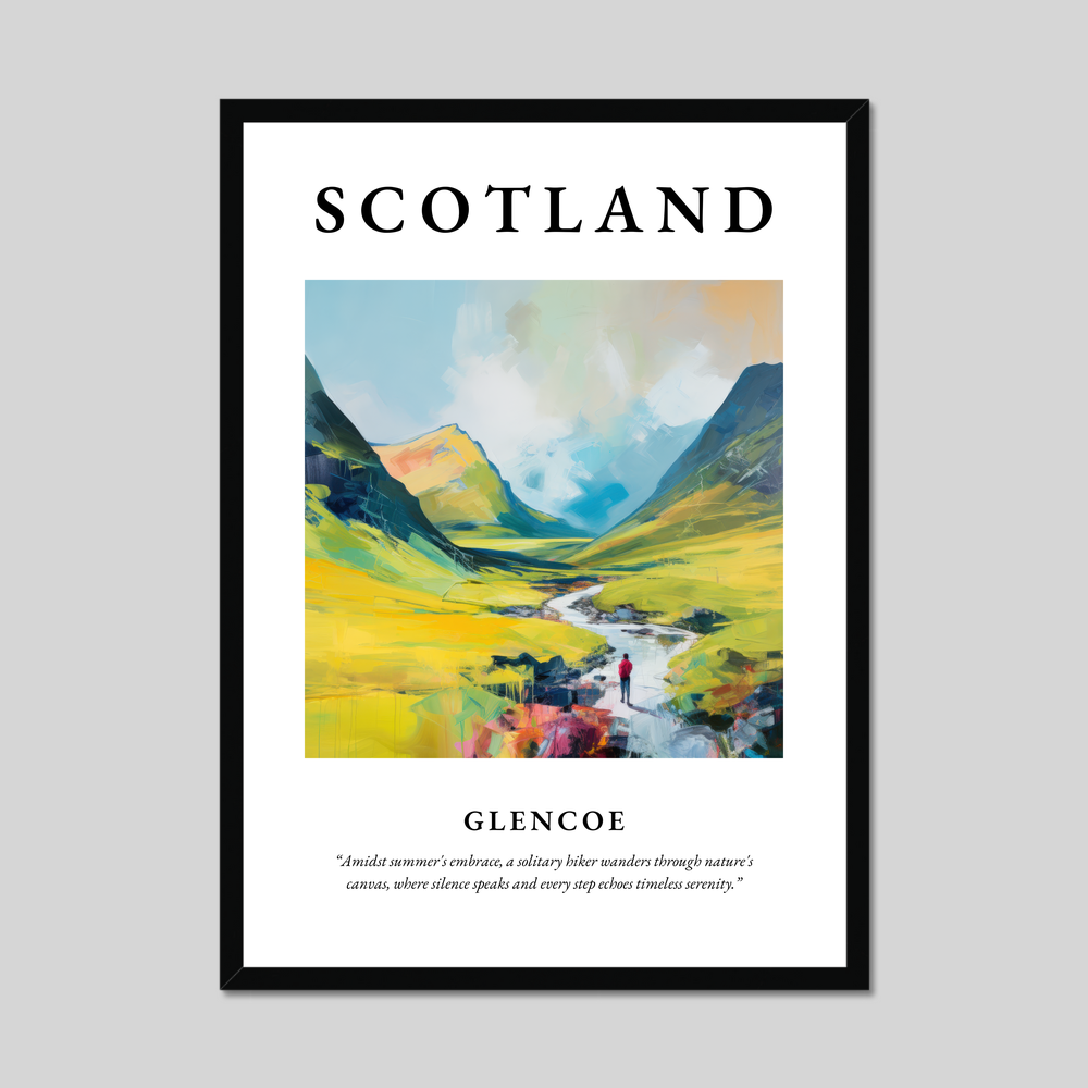 Poster of Glencoe, Scotland.