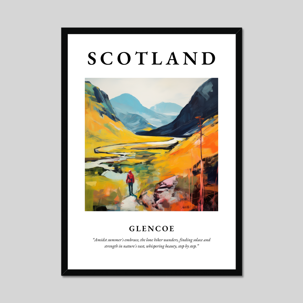 Poster of Glencoe, Scotland.