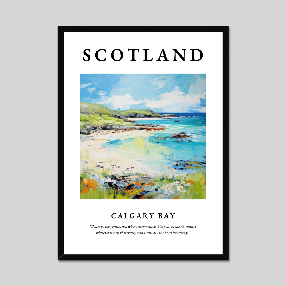 Poster of Calgary Bay, Scotland.