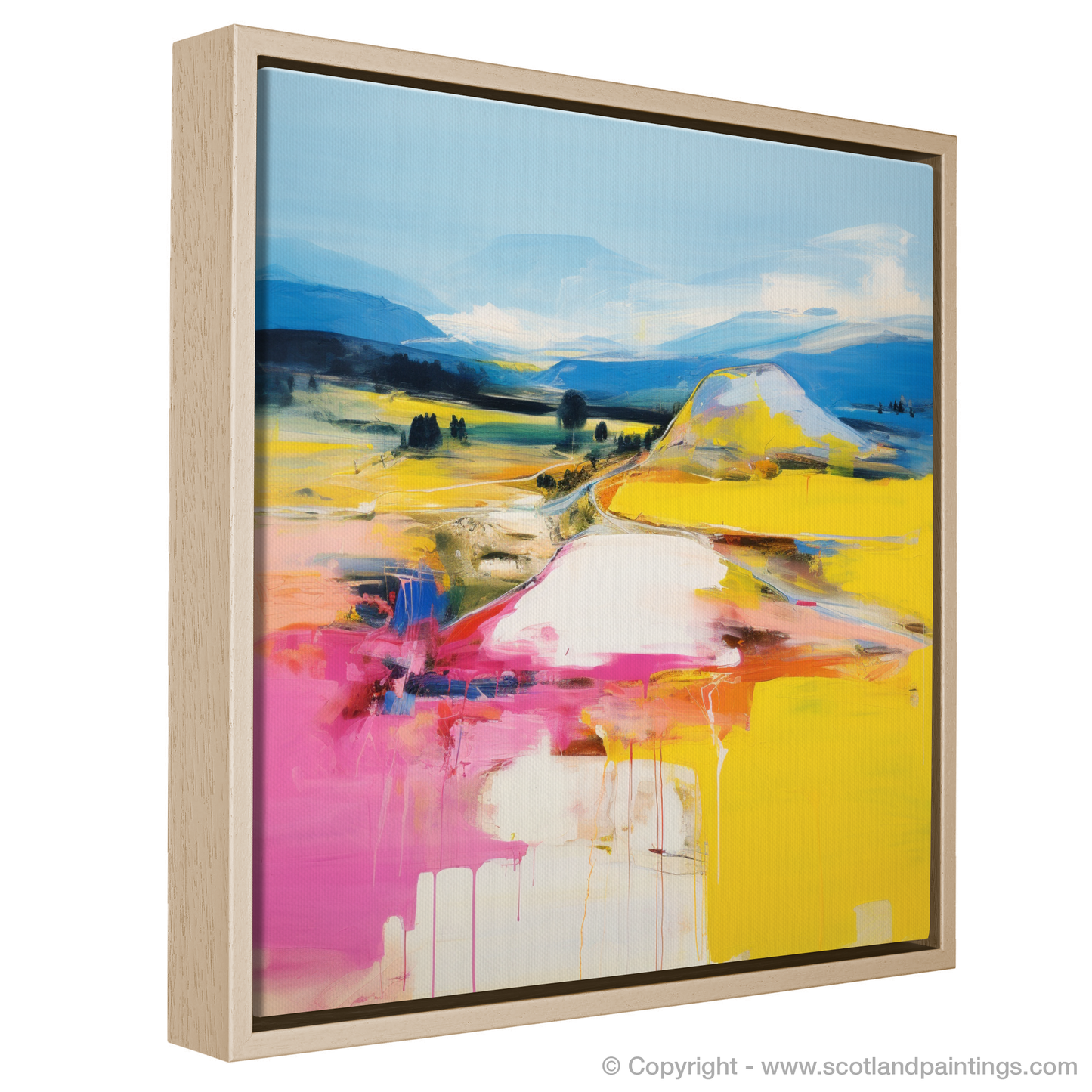 Painting and Art Print of Glenlivet, Moray in summer entitled "Summer Vibrance of Glenlivet Moray".