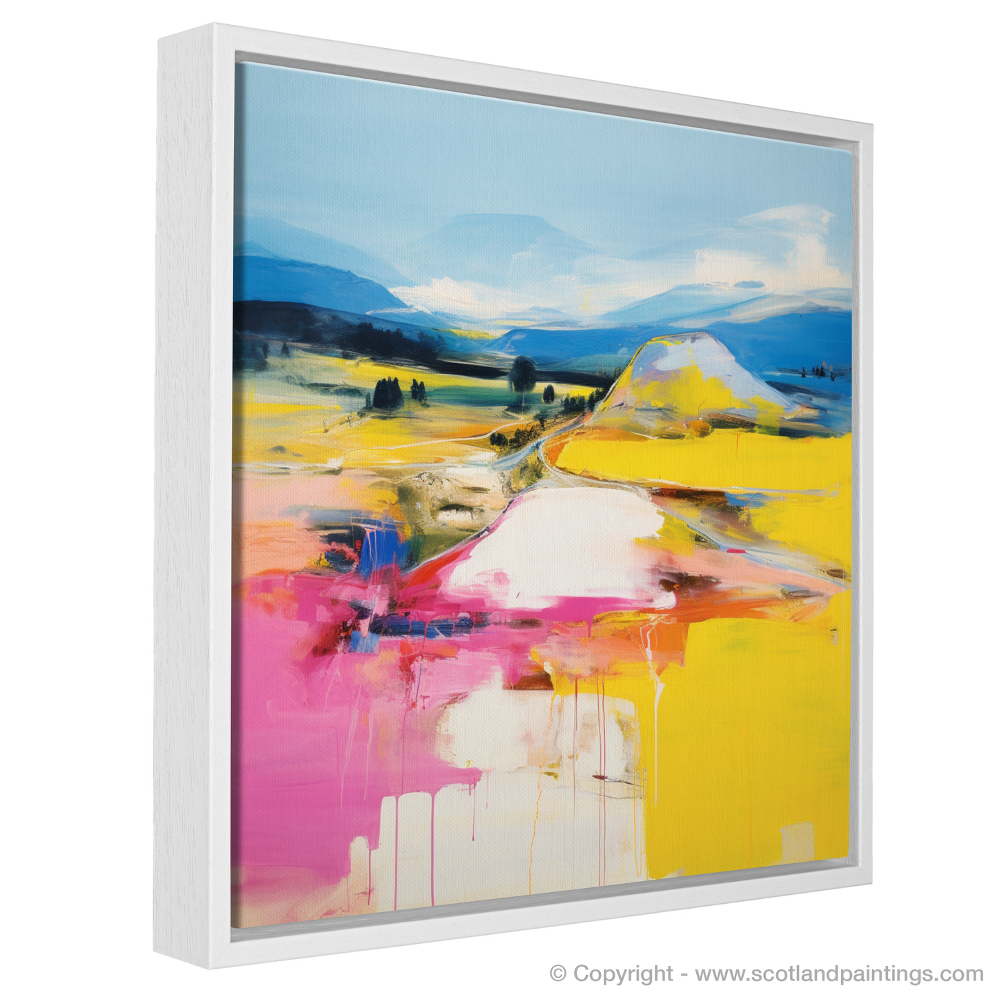 Painting and Art Print of Glenlivet, Moray in summer entitled "Summer Vibrance of Glenlivet Moray".