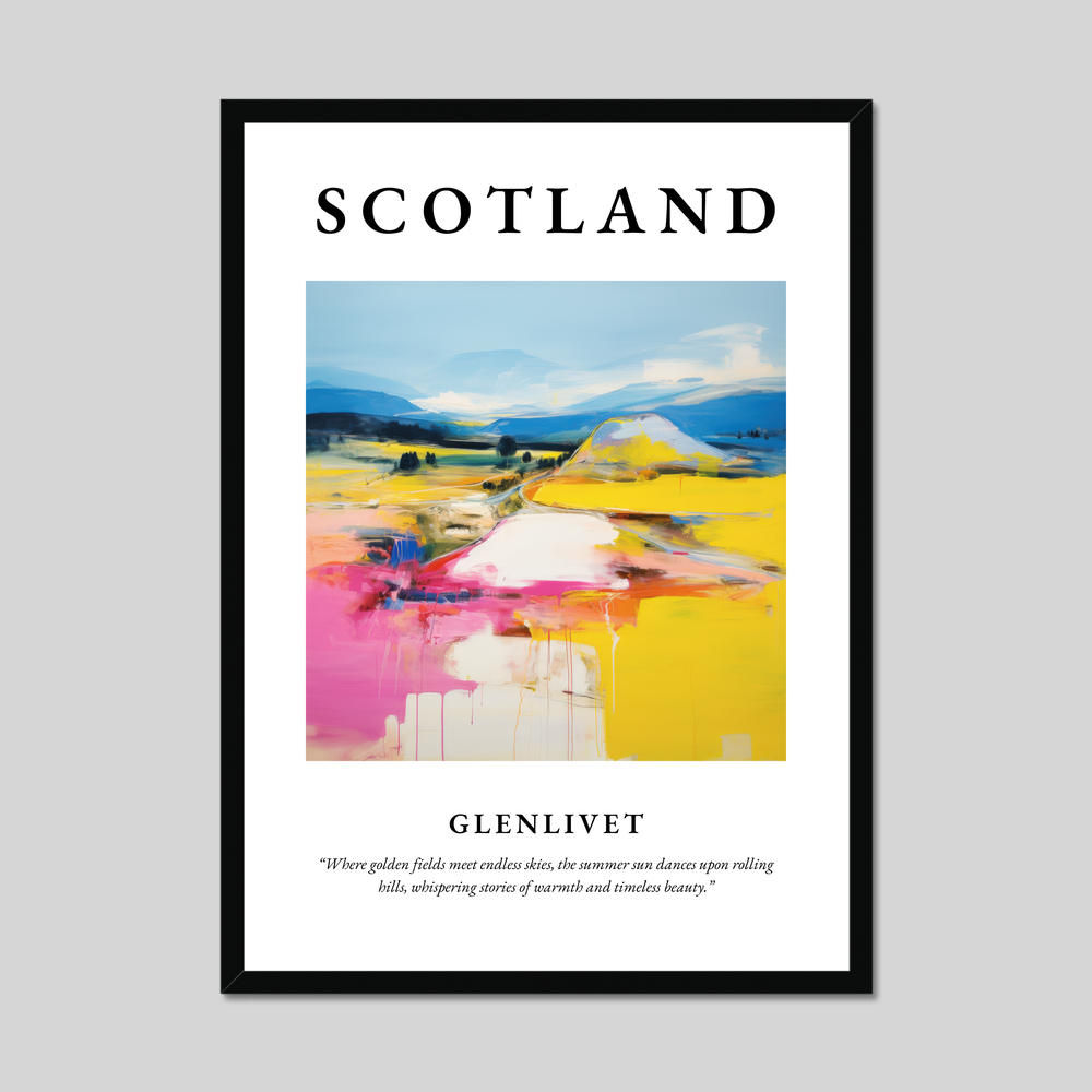 Poster of Glenlivet, Scotland.