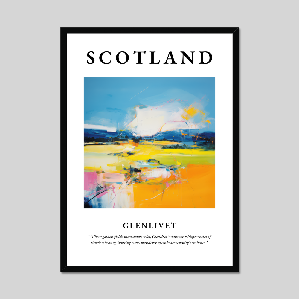 Poster of Glenlivet, Scotland.