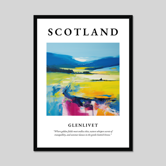 Poster of Glenlivet, Scotland.