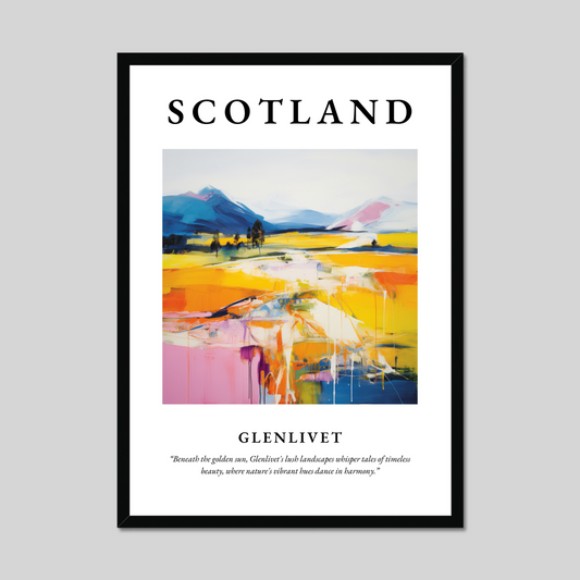 Poster of Glenlivet, Scotland.