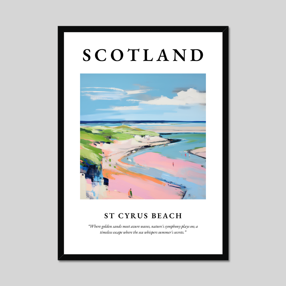 Poster of St Cyrus Beach, Scotland.