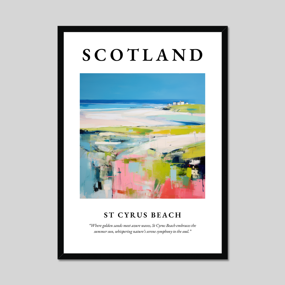 Poster of St Cyrus Beach, Scotland.