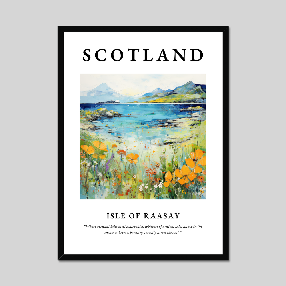 Poster of Isle of Raasay, Scotland.