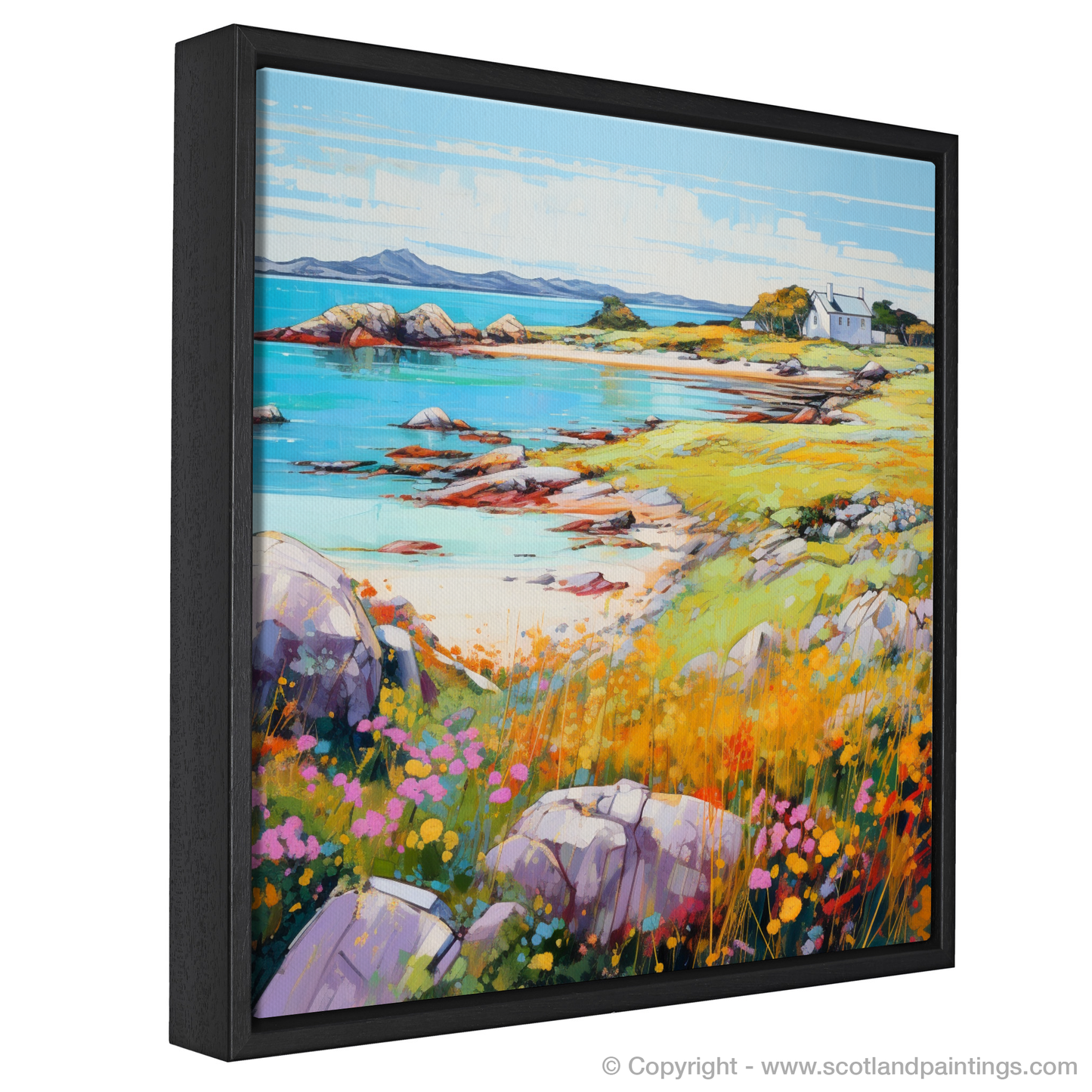 Painting and Art Print of Isle of Iona, Inner Hebrides in summer. Summer Serenity on Isle of Iona.