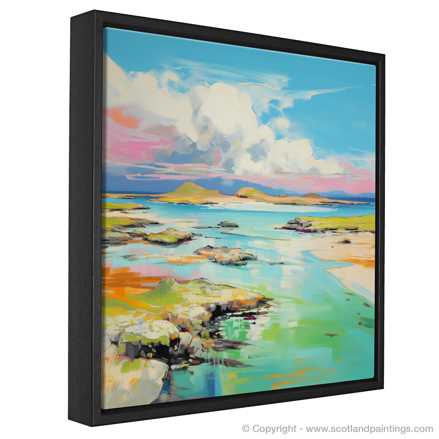 Painting and Art Print of Isle of Jura, Inner Hebrides in summer entitled "Isle of Jura Summer Serenade".