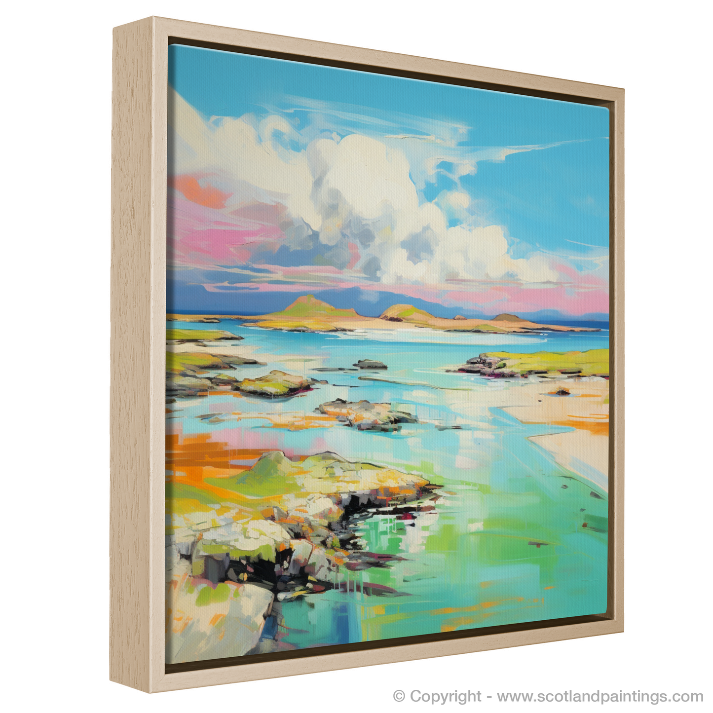 Painting and Art Print of Isle of Jura, Inner Hebrides in summer entitled "Isle of Jura Summer Serenade".