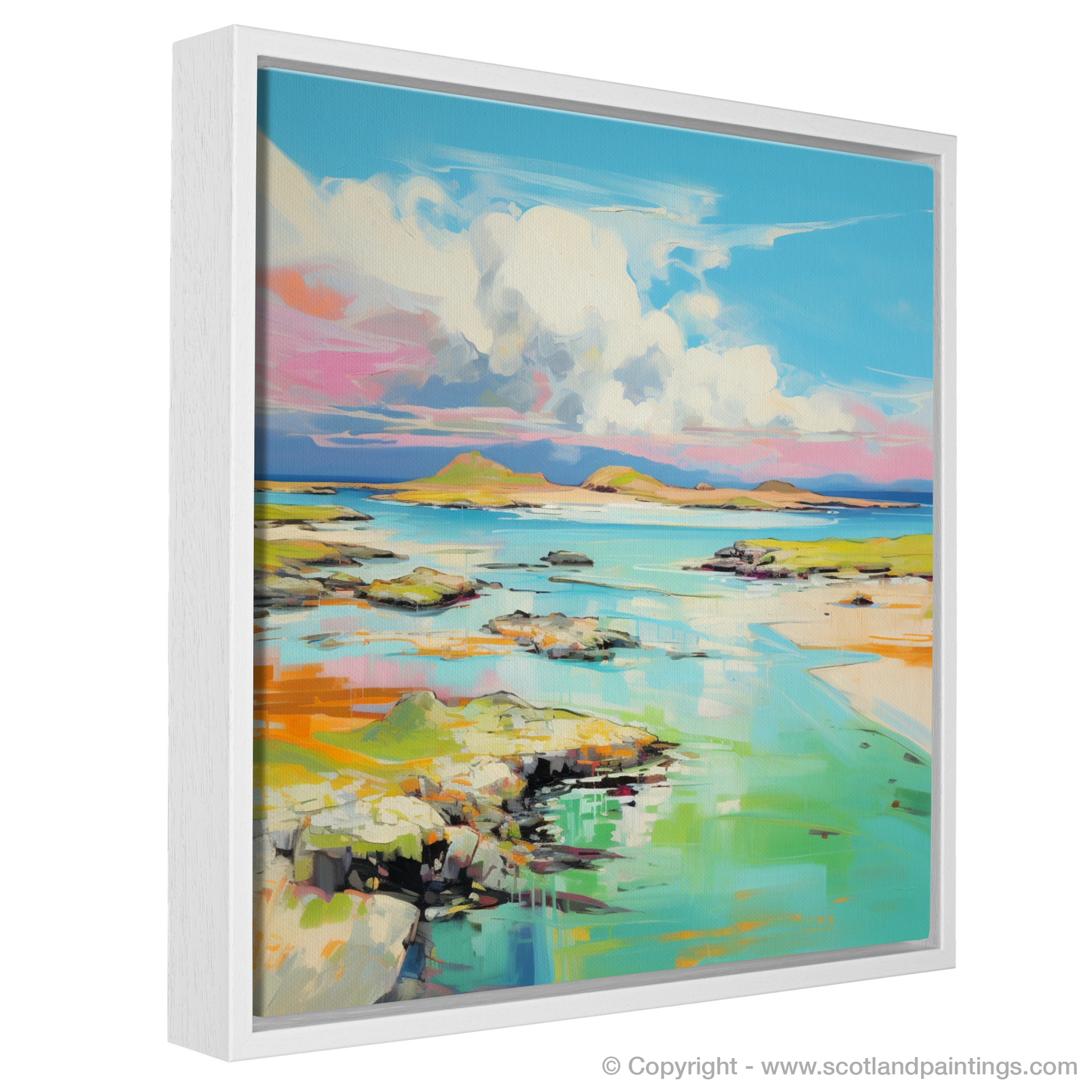 Painting and Art Print of Isle of Jura, Inner Hebrides in summer entitled "Isle of Jura Summer Serenade".