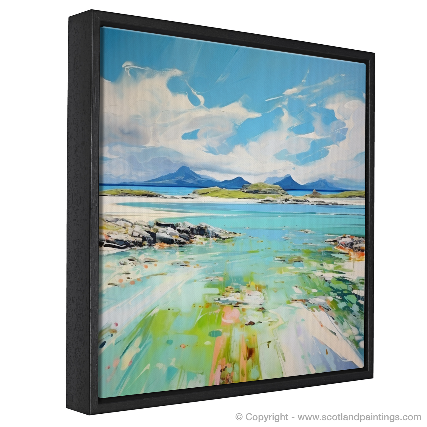 Painting and Art Print of Isle of Jura, Inner Hebrides in summer entitled "Summer Serenity on the Isle of Jura".