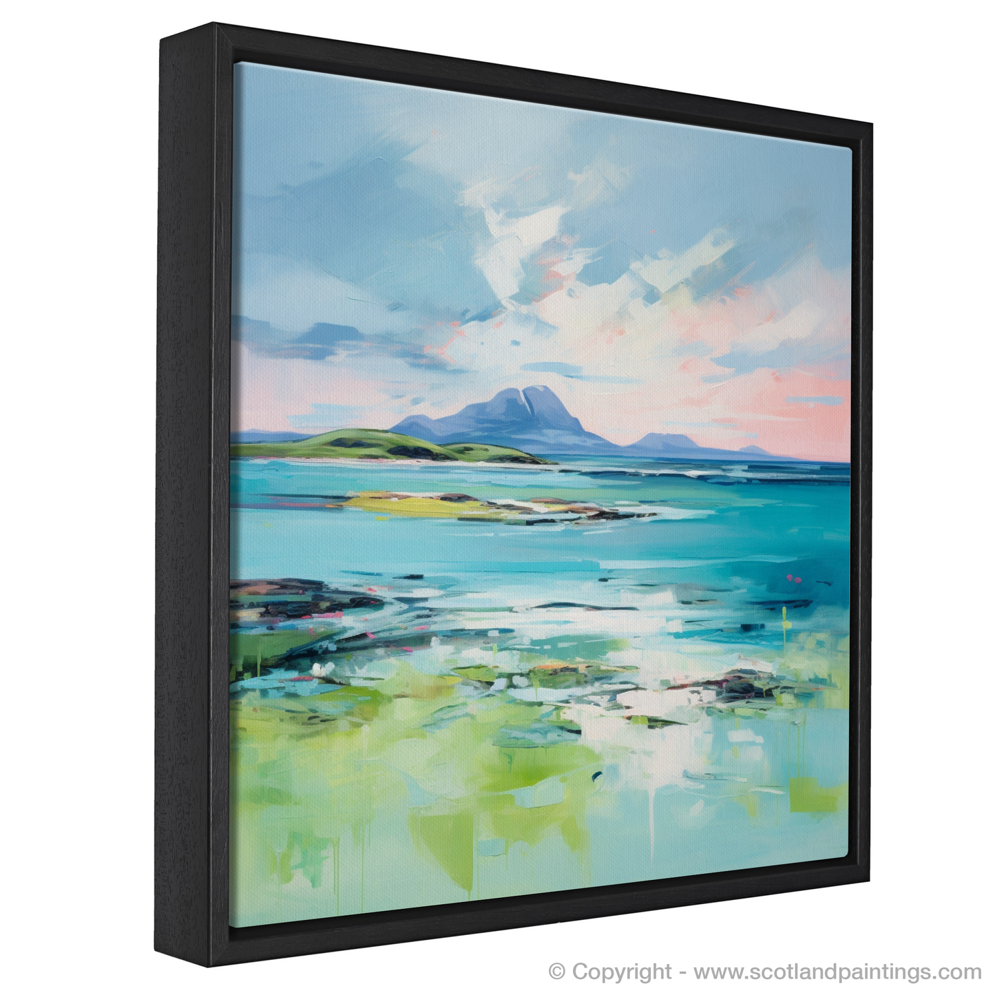 Painting and Art Print of Isle of Jura, Inner Hebrides in summer entitled "Isle of Jura Summer Symphony".