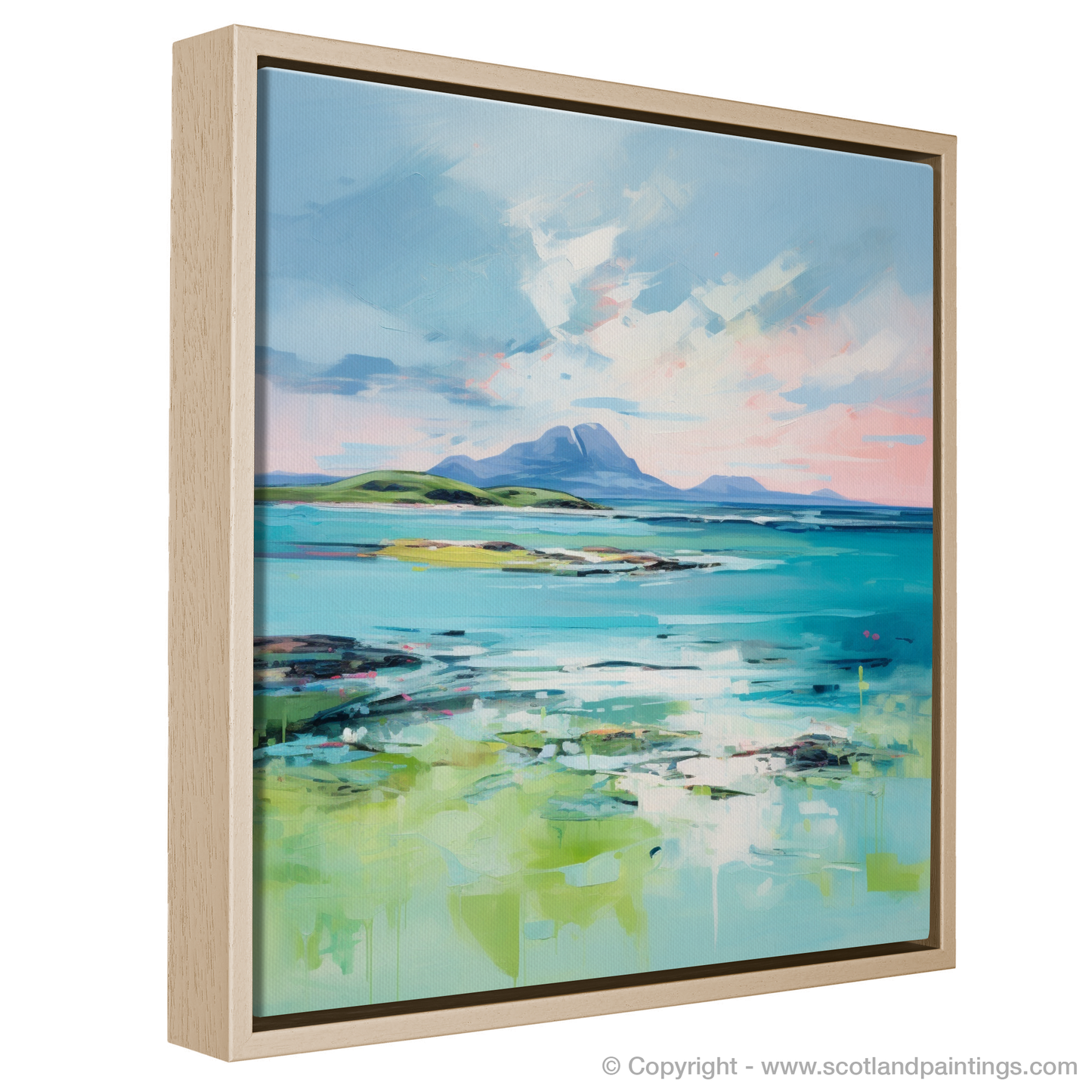 Painting and Art Print of Isle of Jura, Inner Hebrides in summer entitled "Isle of Jura Summer Symphony".