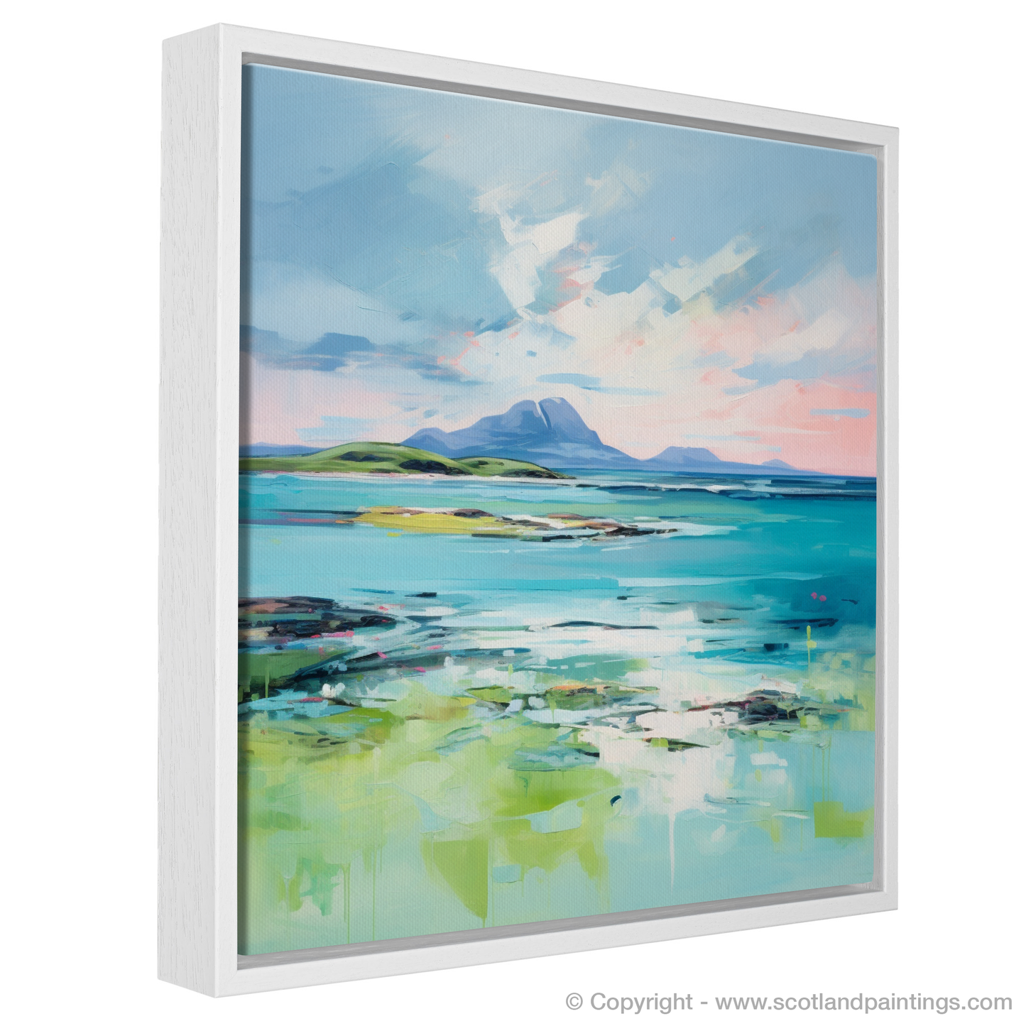 Painting and Art Print of Isle of Jura, Inner Hebrides in summer entitled "Isle of Jura Summer Symphony".