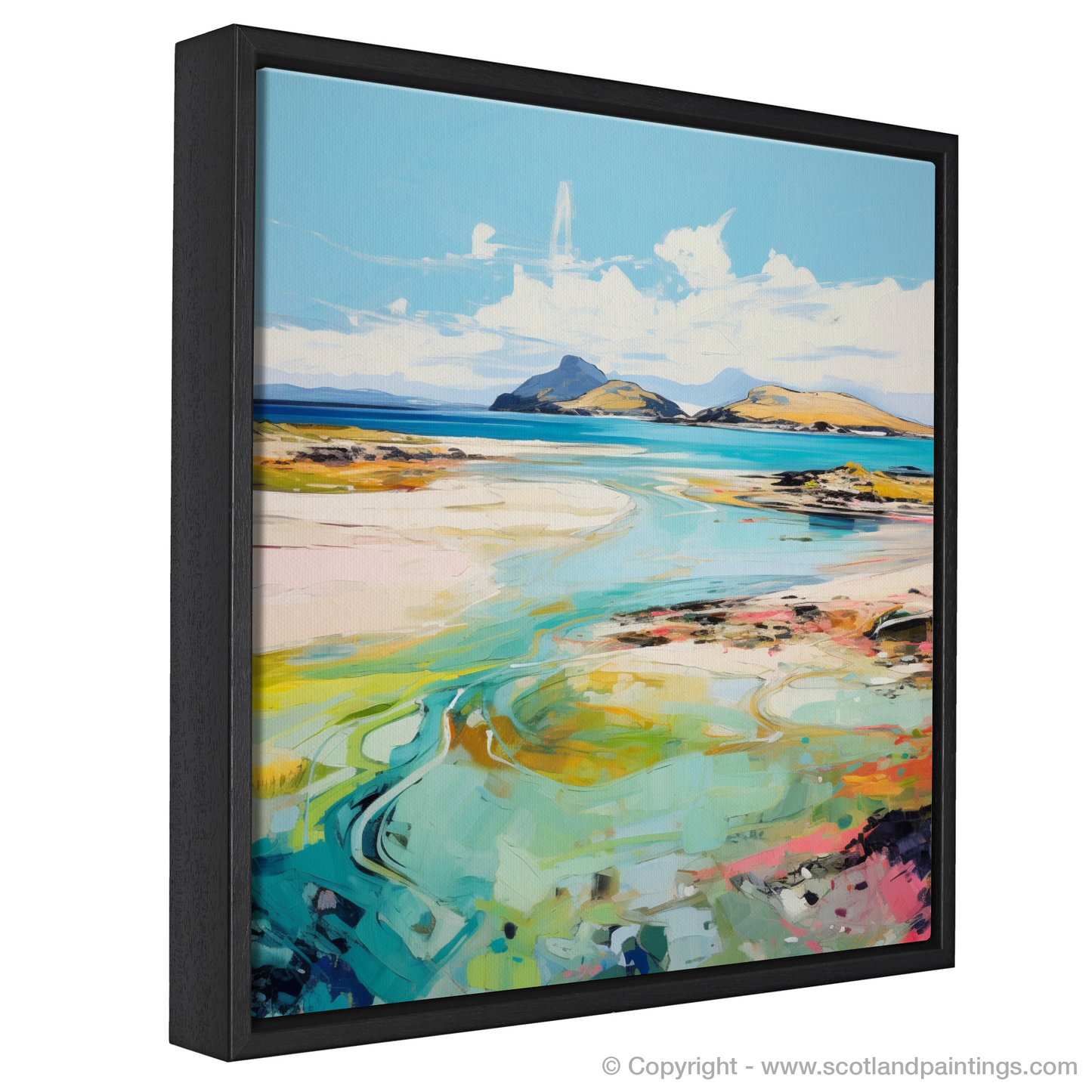 Painting and Art Print of Isle of Jura, Inner Hebrides in summer entitled "Isle of Jura Summer Serenade".