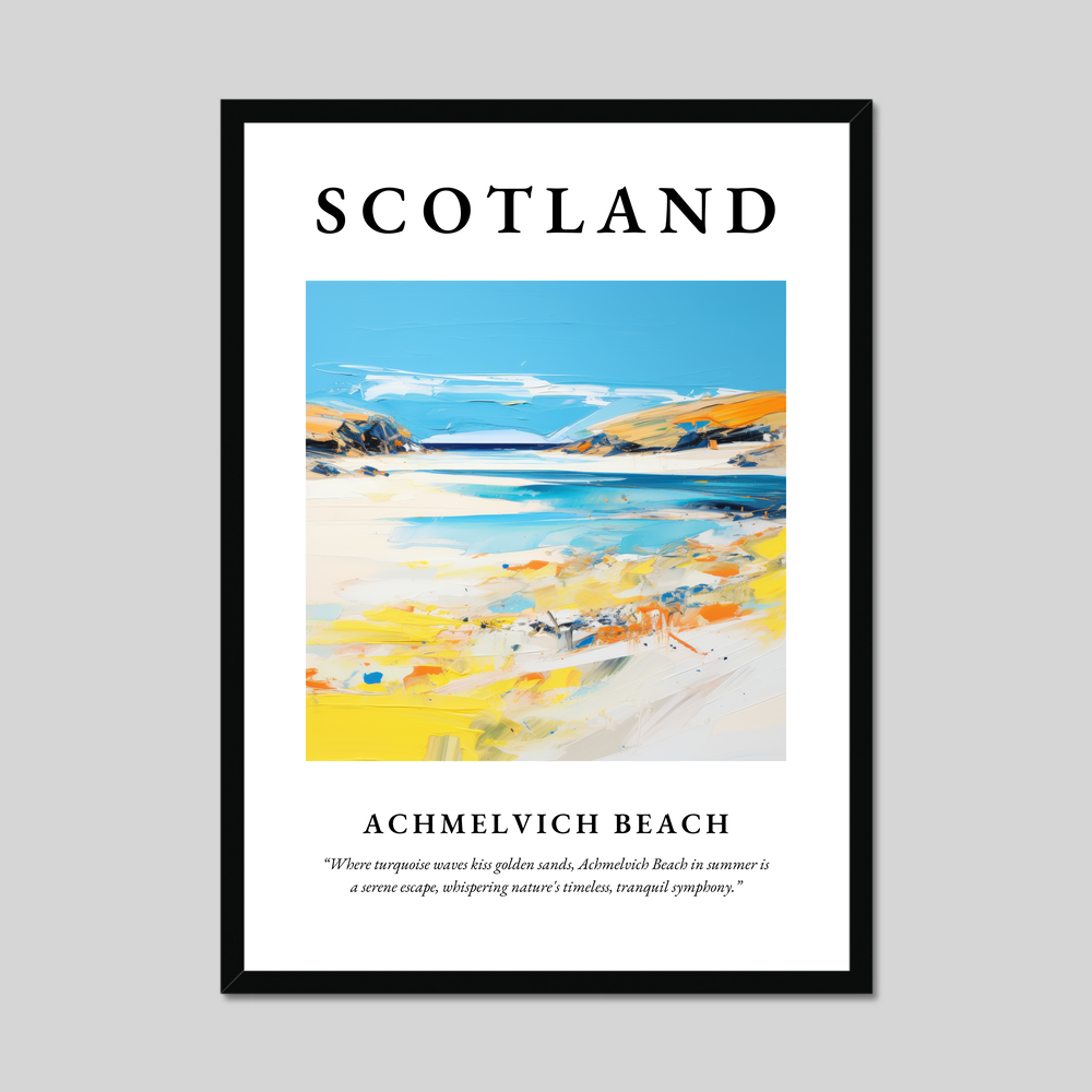 Poster of Achmelvich Beach, Scotland.