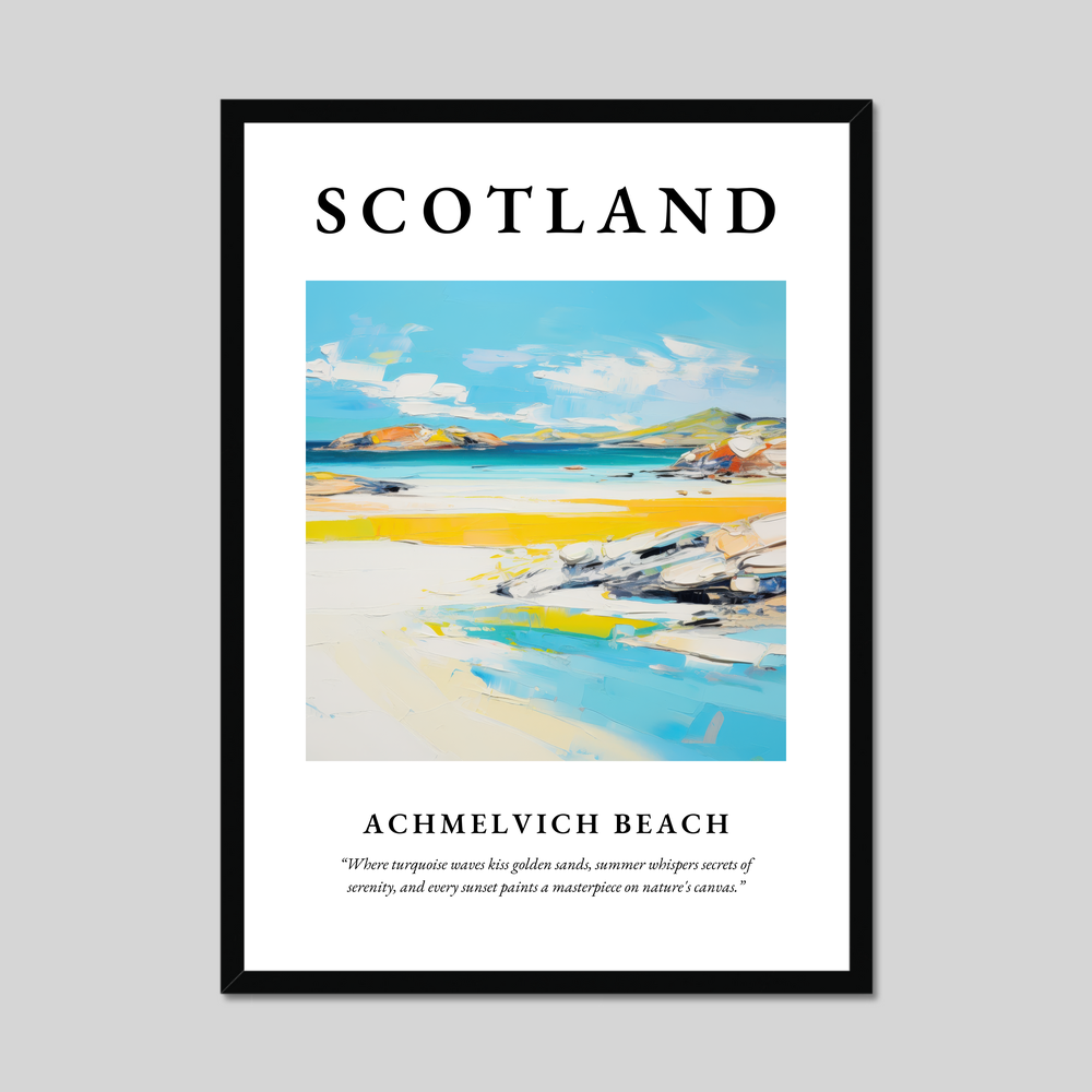 Poster of Achmelvich Beach, Scotland.