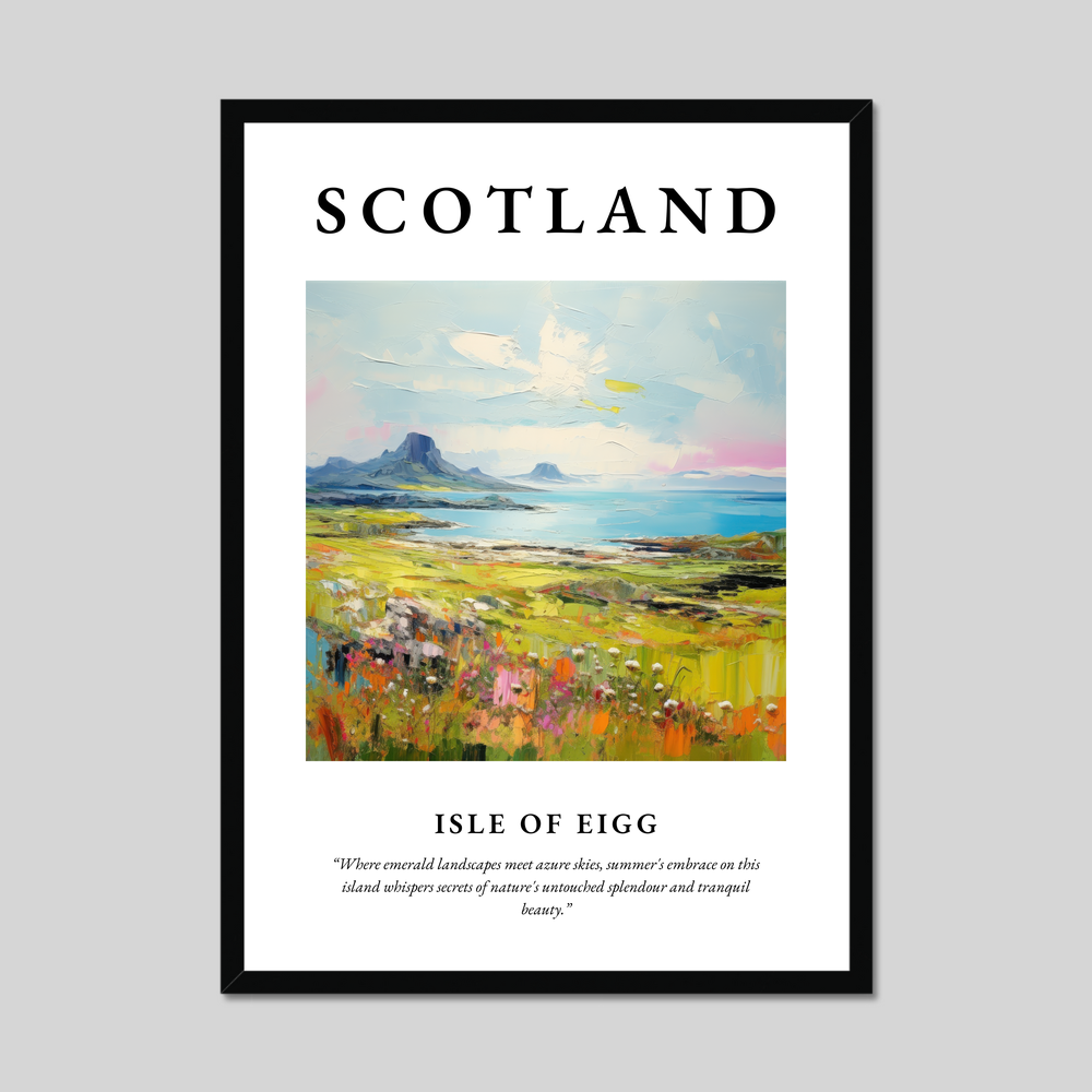 Poster of Isle of Eigg, Scotland.