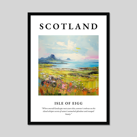 Poster of Isle of Eigg, Scotland.