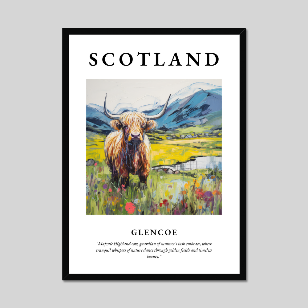 Poster of Glencoe, Scotland.