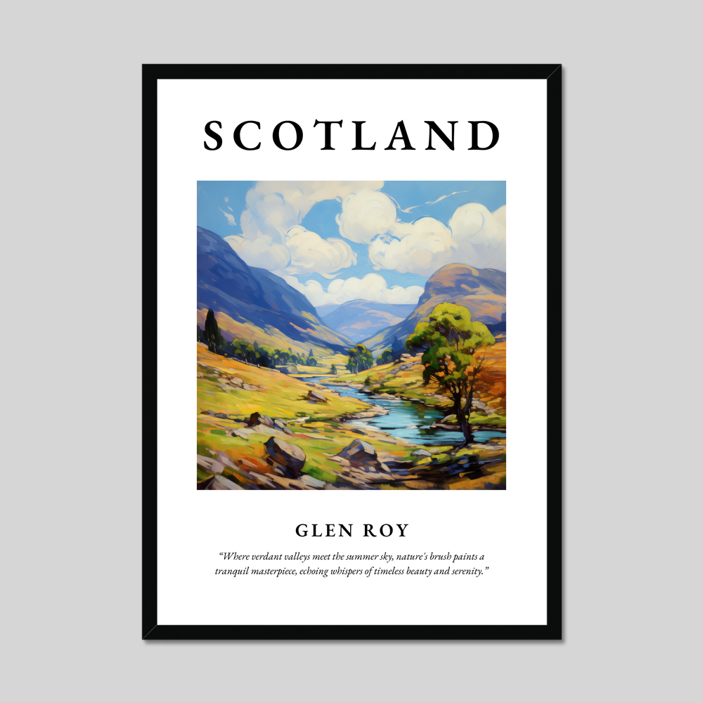 Poster of Glen Roy, Scotland.