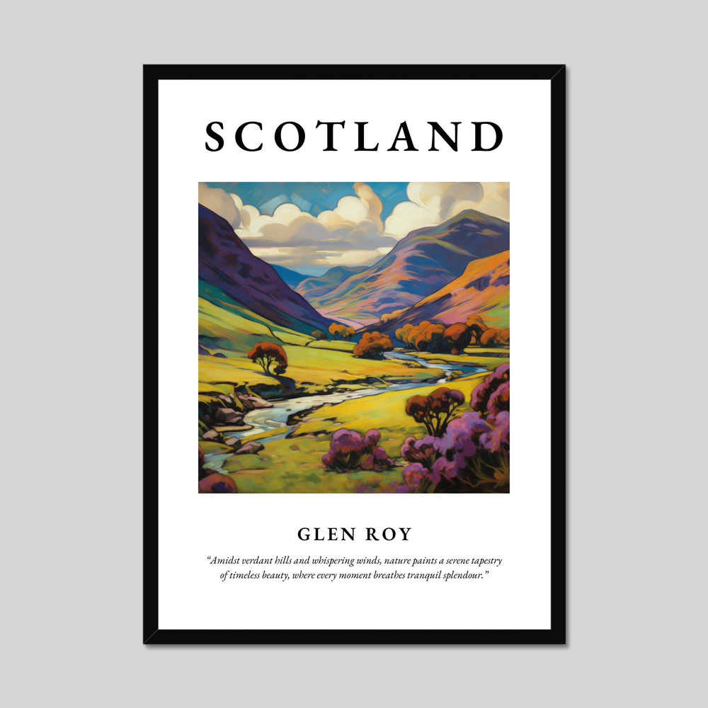 Poster of Glen Roy, Scotland.