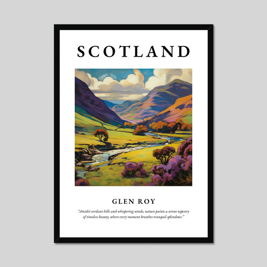 Poster of Glen Roy, Scotland.