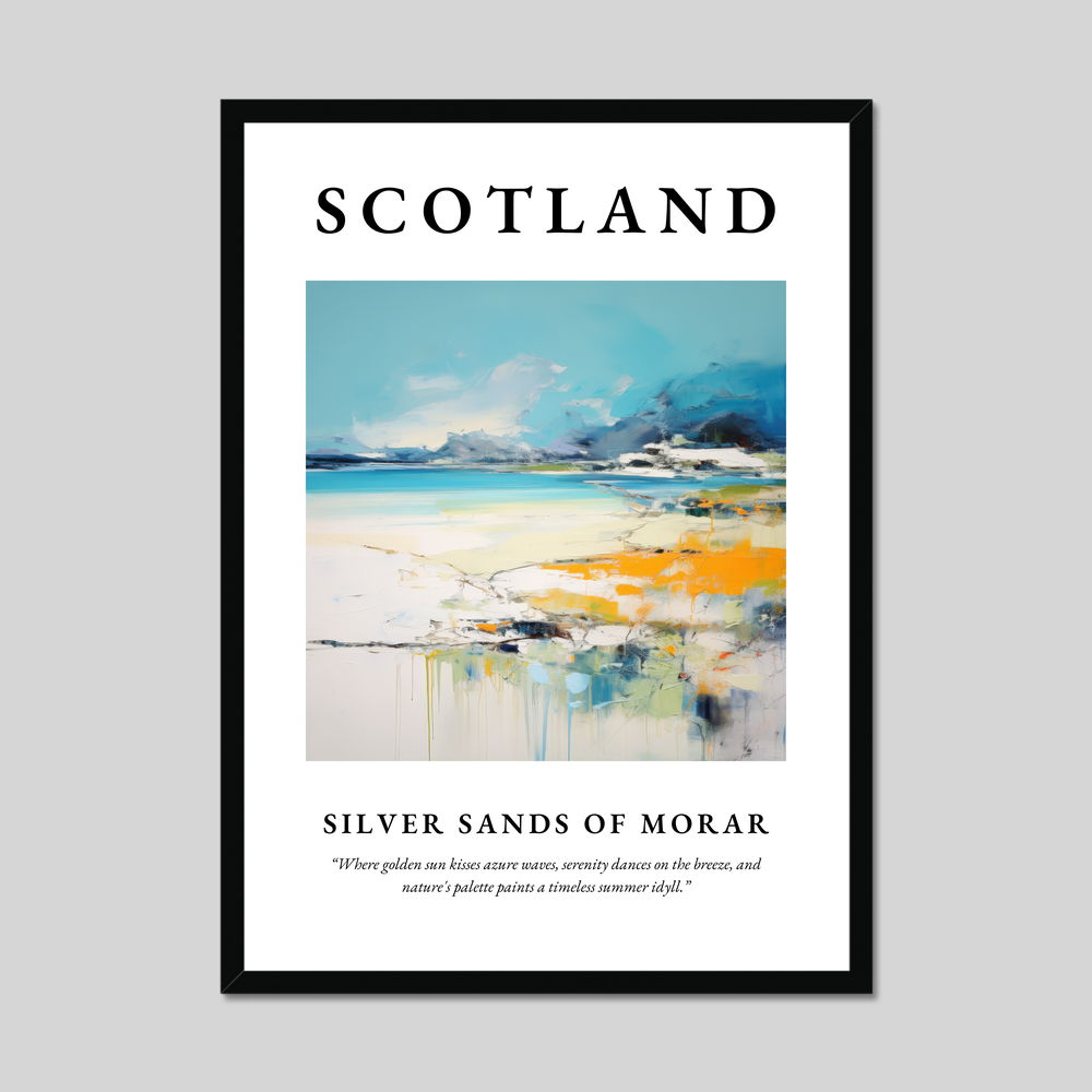 Poster of Silver Sands of Morar, Scotland.