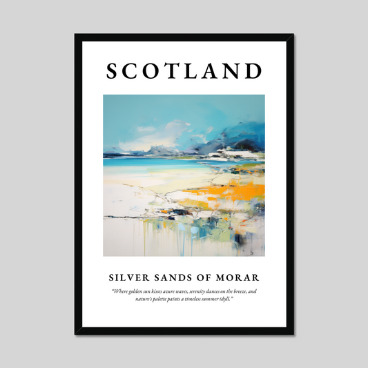 Poster of Silver Sands of Morar, Scotland.