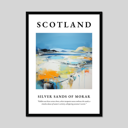 Poster of Silver Sands of Morar, Scotland.