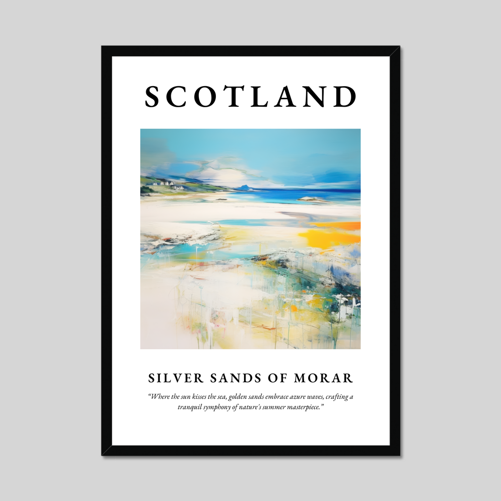 Poster of Silver Sands of Morar, Scotland.