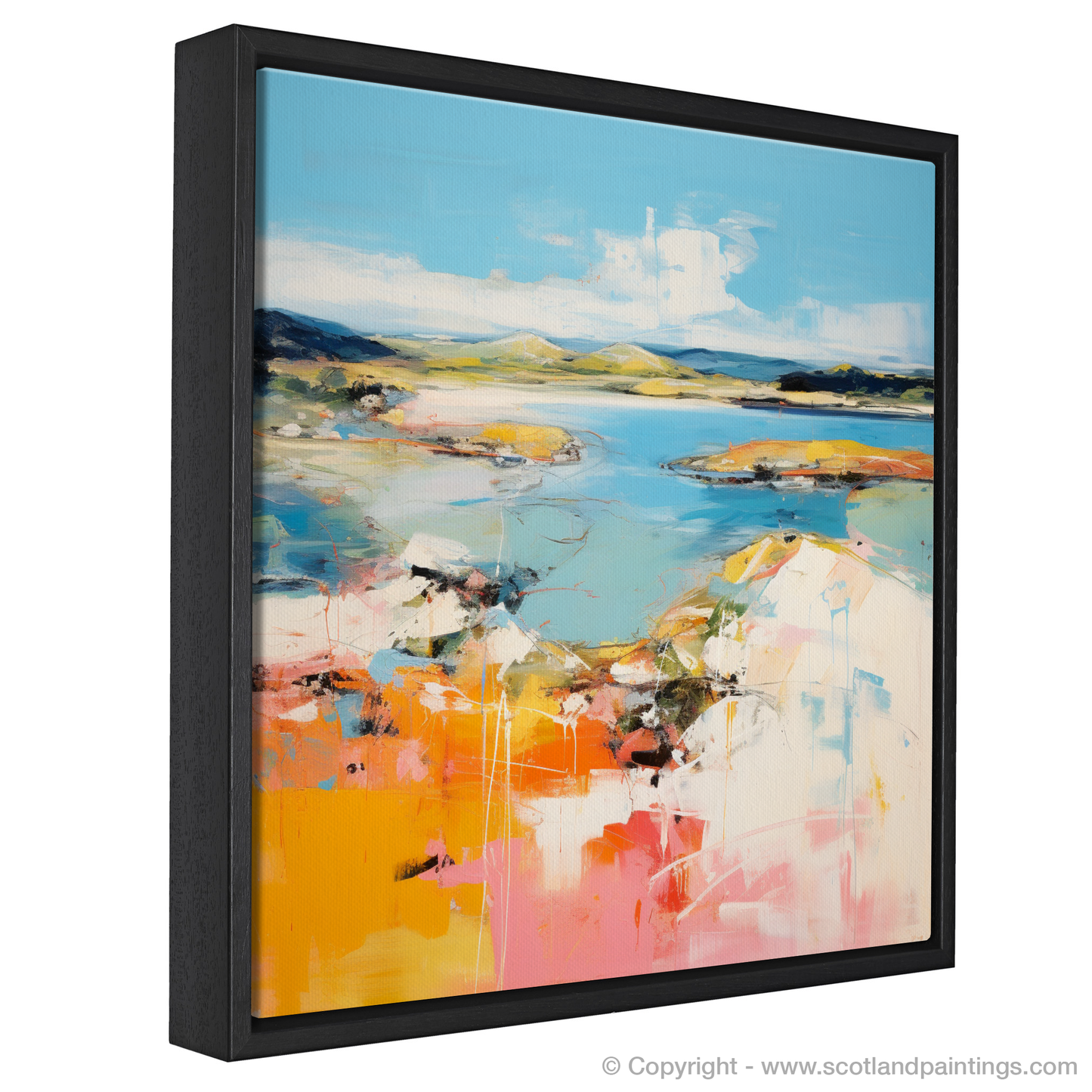 Painting and Art Print of Isle of Gigha, Inner Hebrides in summer entitled "Isle of Gigha Summer Essence".