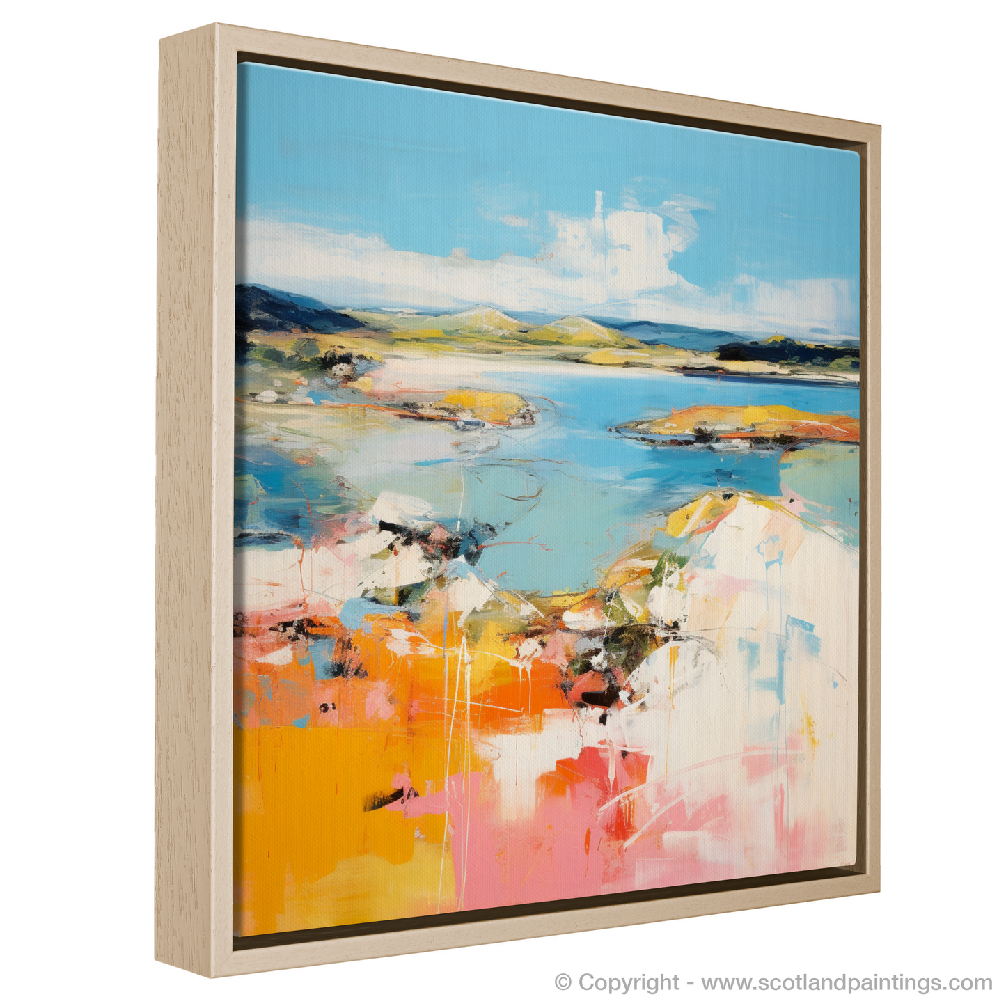 Painting and Art Print of Isle of Gigha, Inner Hebrides in summer entitled "Isle of Gigha Summer Essence".