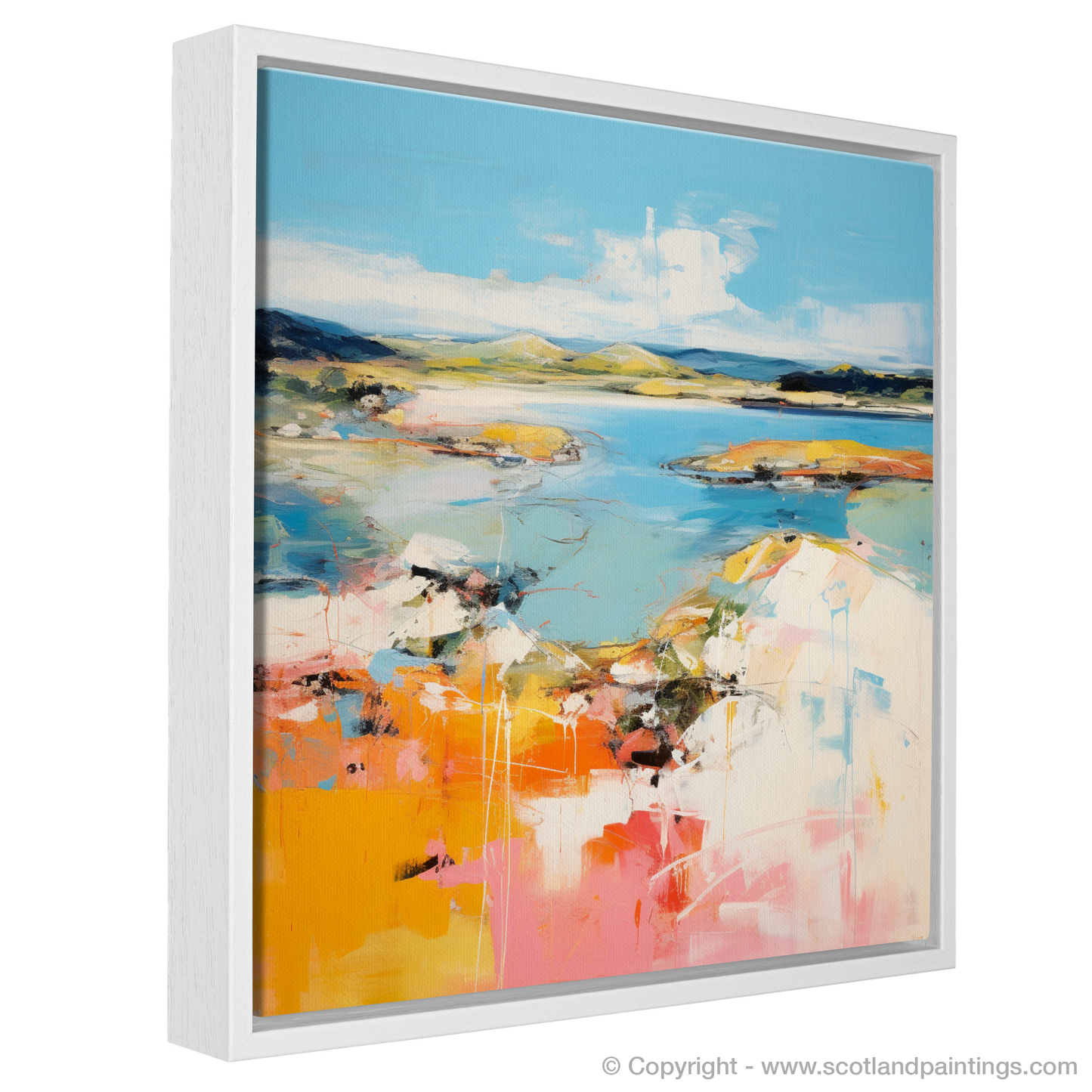 Painting and Art Print of Isle of Gigha, Inner Hebrides in summer entitled "Isle of Gigha Summer Essence".