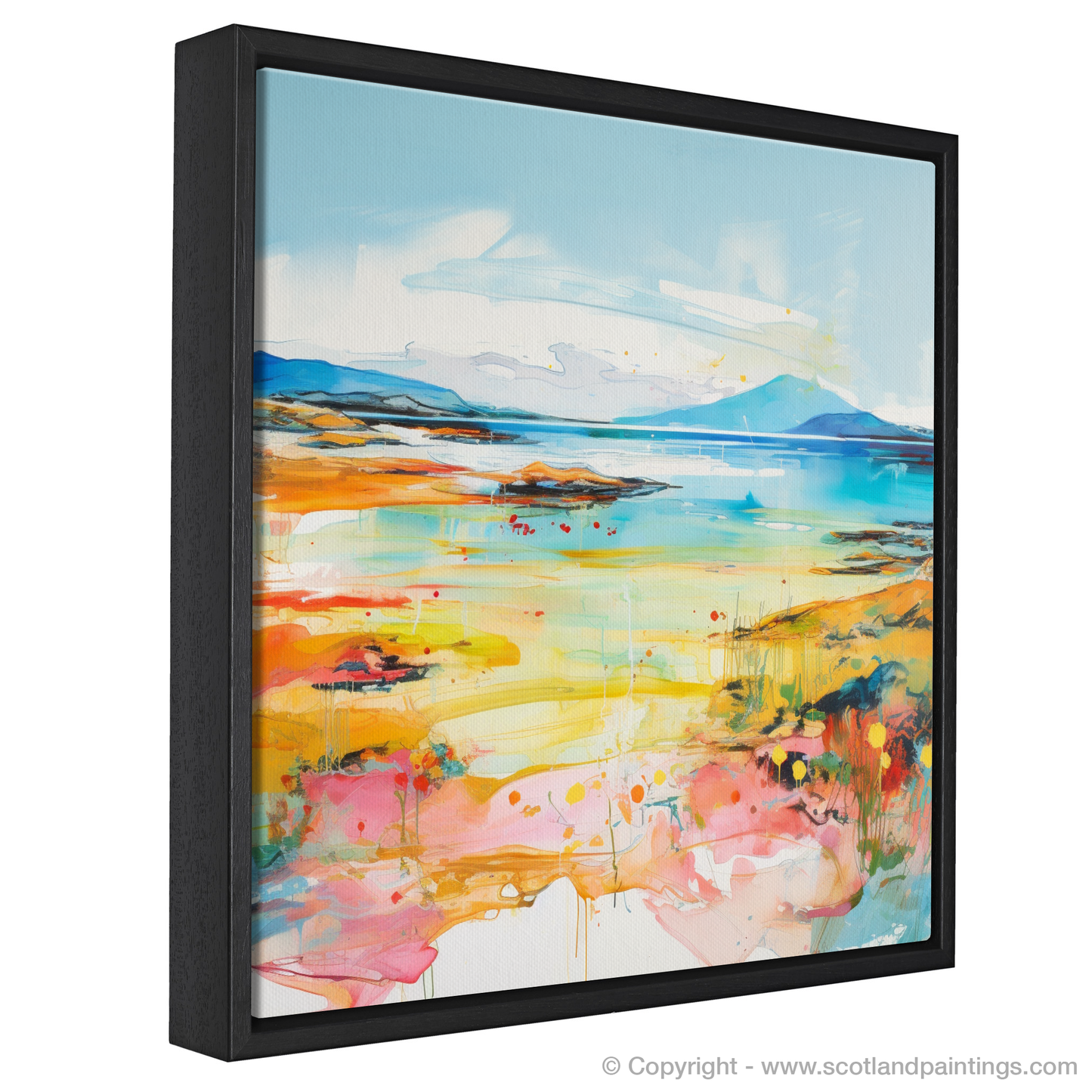 Painting and Art Print of Isle of Gigha, Inner Hebrides in summer entitled "Isle of Gigha: A Summer's Abstract Reverie".