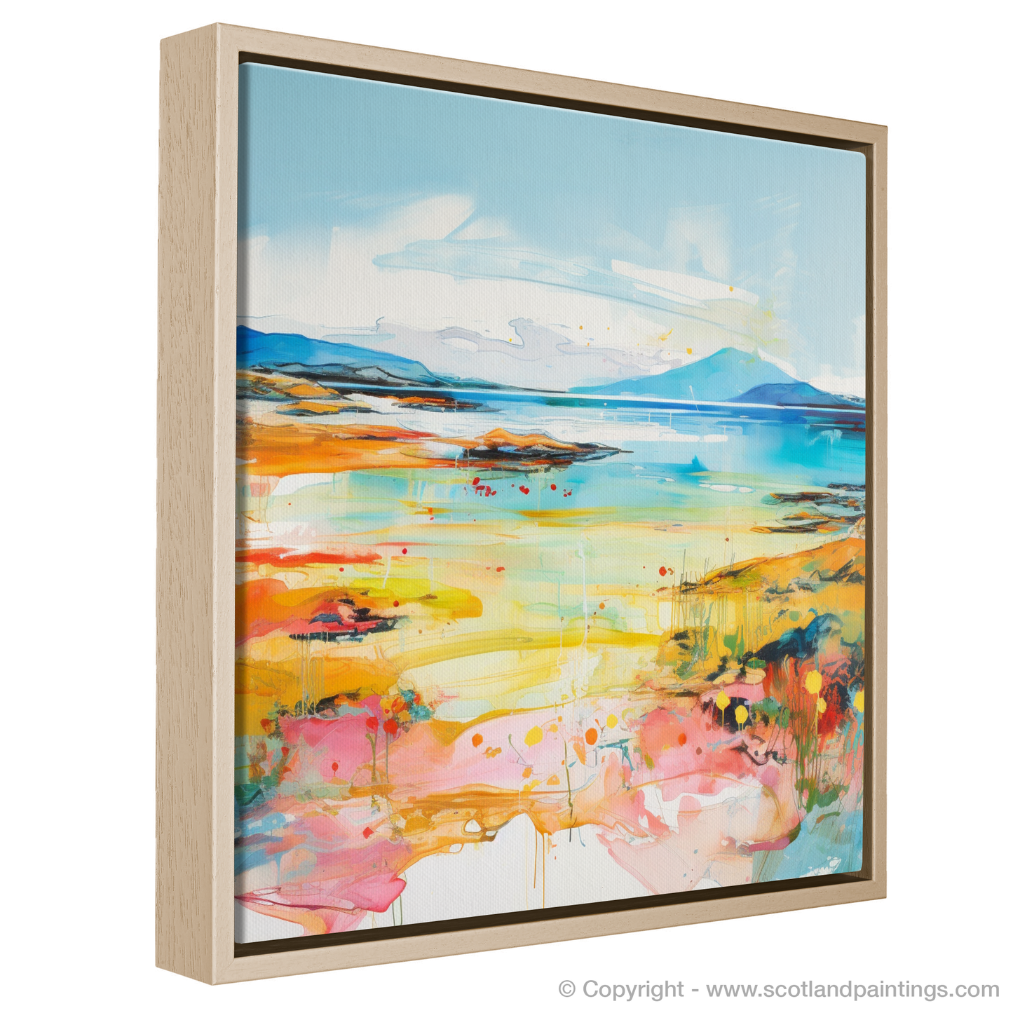 Painting and Art Print of Isle of Gigha, Inner Hebrides in summer entitled "Isle of Gigha: A Summer's Abstract Reverie".