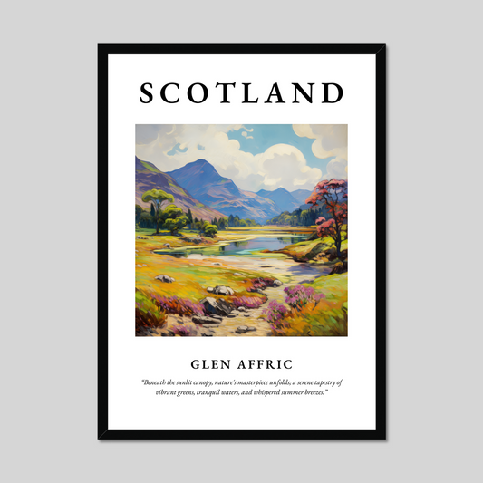 Poster of Glen Affric, Scotland.